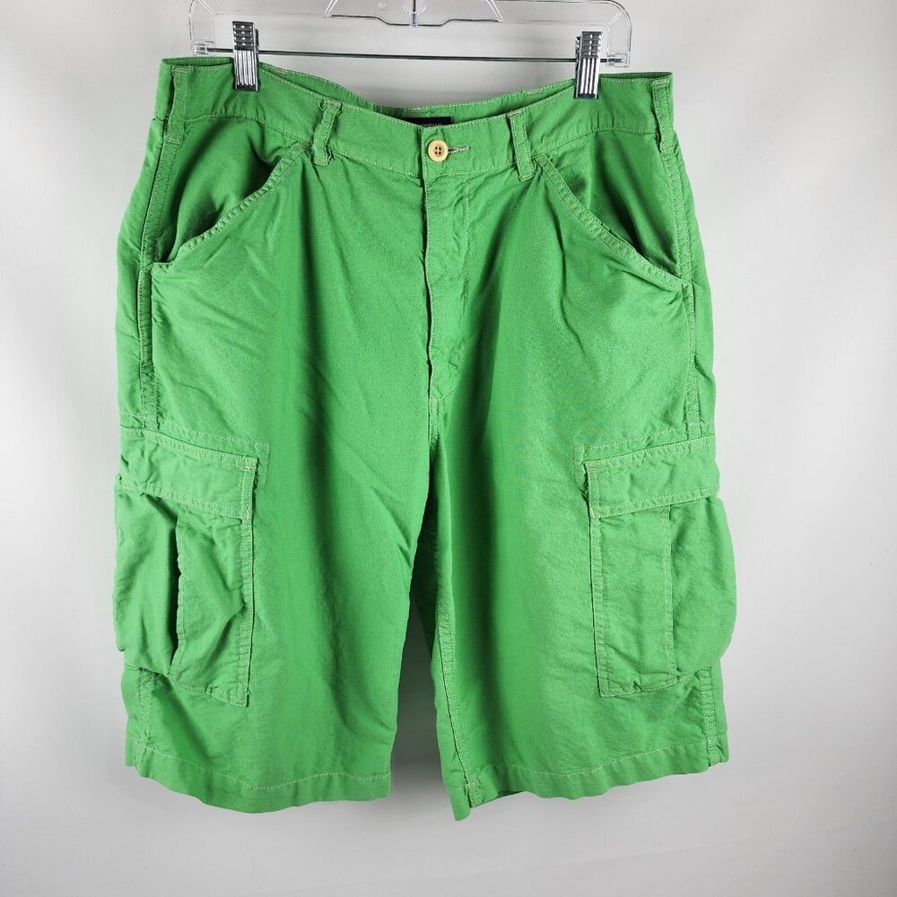 SOLD OUT Polo Jeans Co. Shorts Mens 34x13 Green Vintage Cargo Shorts